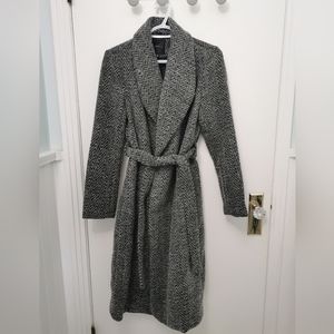 EUC Dynamite Belted Long Wrap Coat